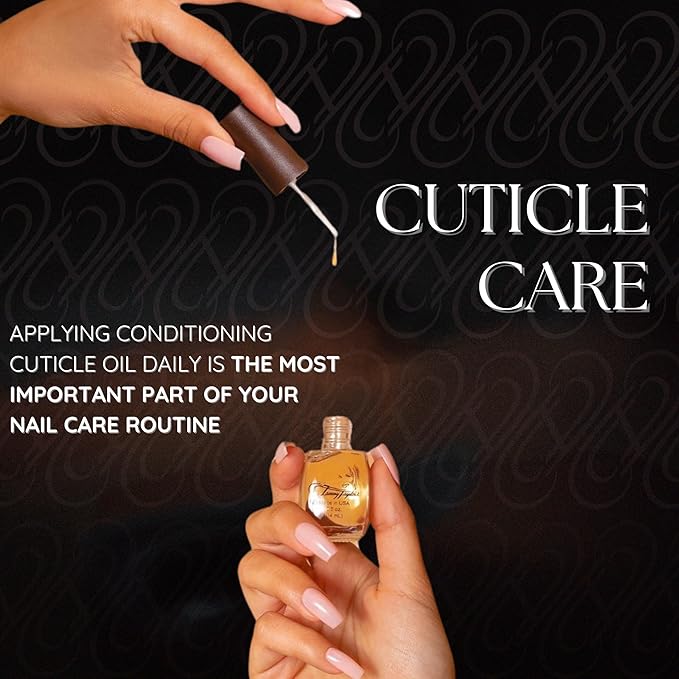 Tammy Taylor Hydrating Nail Cuticle Oil w/Cuticle Cream | Peach Cuticle Softener w/Vitamin E, Jojoba Oil, Natural Ingredients & USA Made Professional Nail Growth Oil for Growth and Strength .50 oz