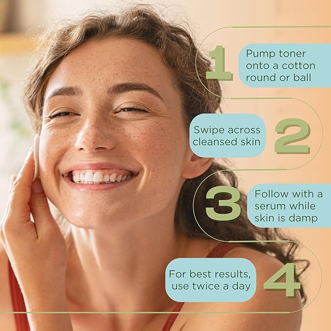 InstaNatural Face Toner, Brightens, Reduces The Look of Pores and Uneven Texture, Gently Exfoliates (4 fl oz (4 fl oz, 7% Glycolic AHA Face Toner)