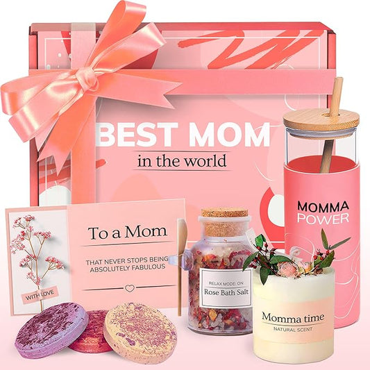Best Mom in the World Mothers Day Gifts Set - Gifts for Mom from Daughter Son Relaxing Gifts for Women Set – Gift for Any Occasion – Mom Birthday Gifts Box – Gift Box for Mother's Day