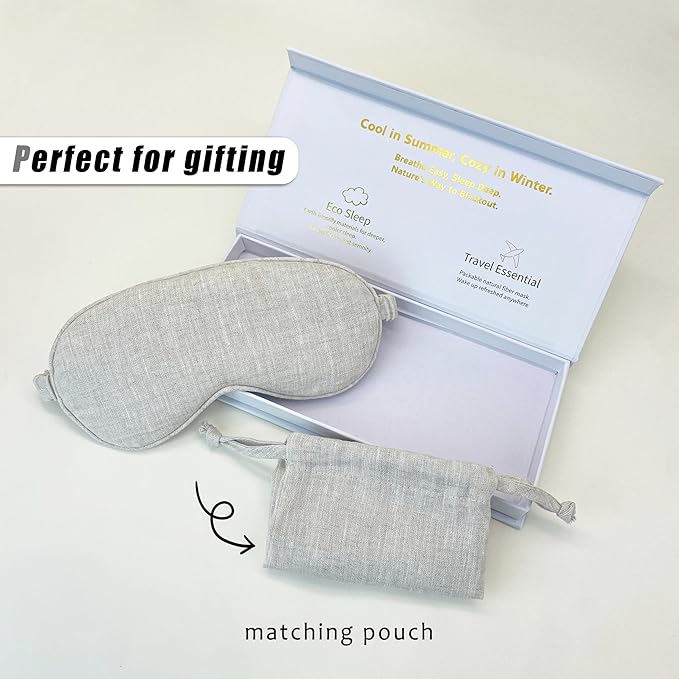 Pure Cotton Eye Mask 100% Organic Cotton Sleep Mask for Girls,Travel Breathable Sleep Mask,Adjustable Strap, Hypoallergenic, Cooling with Travel Bag Gift Package(Floral)