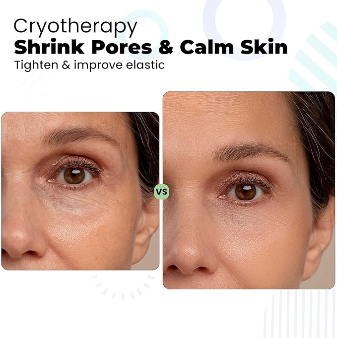 ROSELYNBOUTIQUE Ice Roller for Face Massager Self Care Gifts for Men Women Facial Skincare Tools (Green)