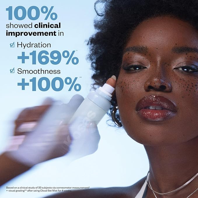 Kosas Cloud Set Airy Setting Spray,+ Smoothing Mist – Hydrating Makeup Spray, Alcohol Free, Oil Free, 12-Hour Hold, Minimizes Appearance of Pores,Lightweight Refreshing Face Mist for All Skin Types