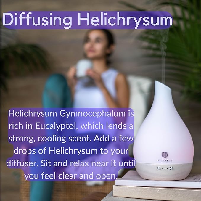 Vitality Extracts Helichrysum Essential Oil - 30ml, Helichrysum Gymnocephalum, Aromatherapy, Skin Care, Happy, Stress Relief, Aches Relief