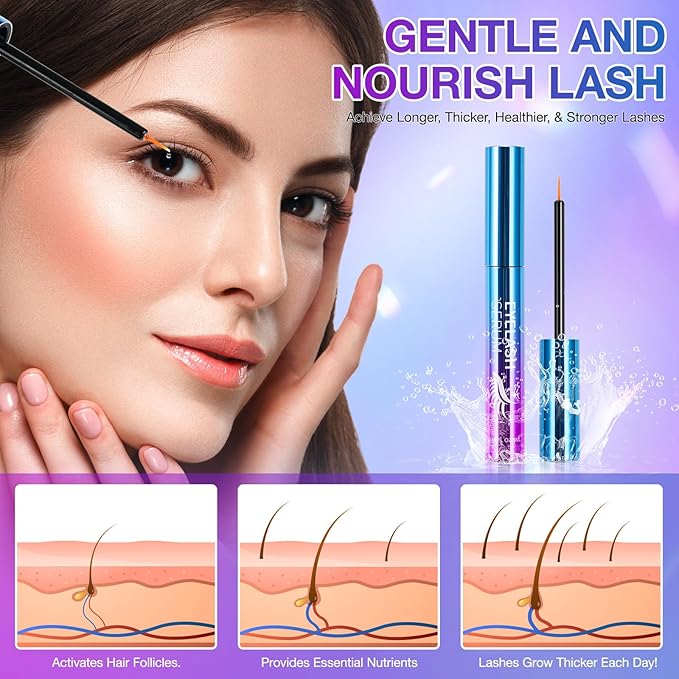 Lash Serum - Rapid Eyelash Growth Serum,eyelash serum,Enhancing Growth Thickness,Boost Thicker, Fuller, and Longer Lashes 5ml