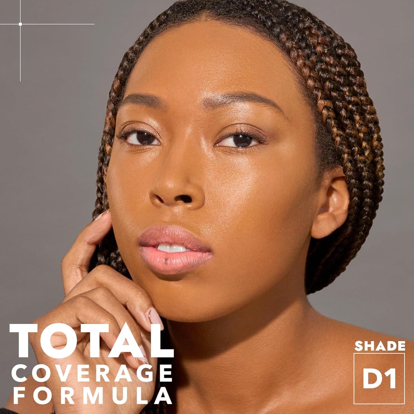 COVER FX Total Cover Cream Foundation - Shade D1 - Buildable Coverage - Natural Finish - Oil-Free - Sweat-Proof
