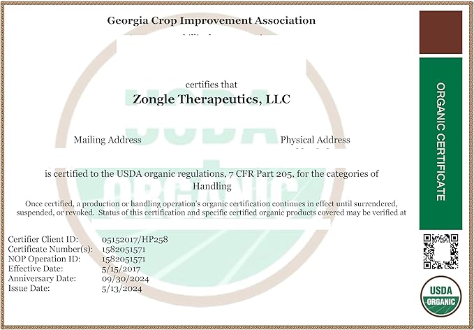 Organic, Lavender Essential Oil, Food Grade, for Drinks, Skin, Hair – 100% Pure, Lavender Oil, by Zongle Therapeutics, 1 OZ