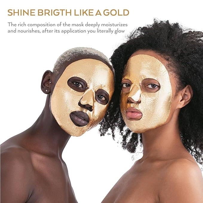 Korean Collagen Face Mask 15 PACK - 24K Gold Face Mask Skin Care - Premium Alternative to Korean Sheet Masks - Deep Collagen Mask For Face, Skin - Hydrating Face Masks Skincare Set