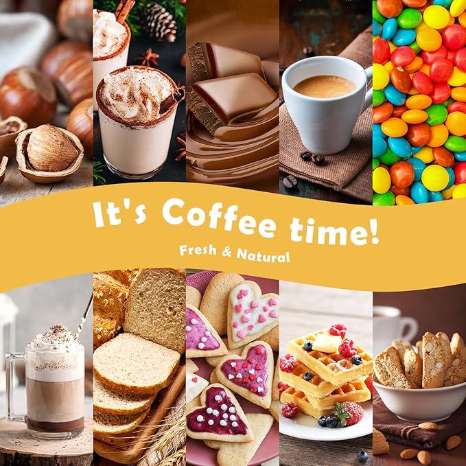 Fragrance Oil for Candle & Soap Making, Holamay Coffee Shop Premium Aromatherapy Essential Oils for Diffuser - Espresso, Cafe Mocha, Chocolate, Almond Biscotti and More Scented Oils