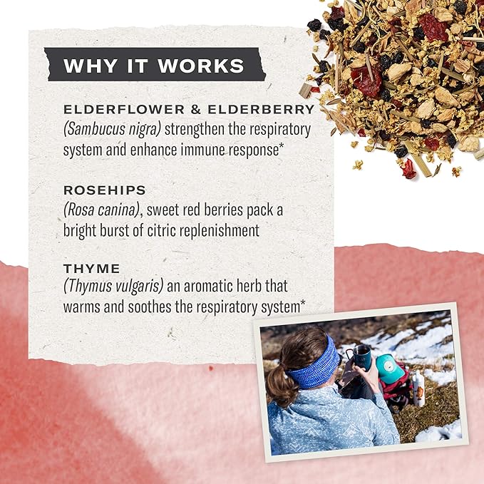 Numi Organic Tea Immunity Variety Pack, 16 Tea Bags (Pack of 3), Elderberry and Echinacea Tea