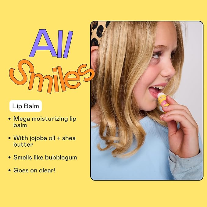 YAWN Makeup & Skincare Kit for Kids | Non-Toxic, Vegan, Cruelty Free, Talc Free | Lip Balm, Tinted Face Multi-Stick for Lips & Cheeks, and Universal Body Balm Stick | For Kids 3+ | Made in USA