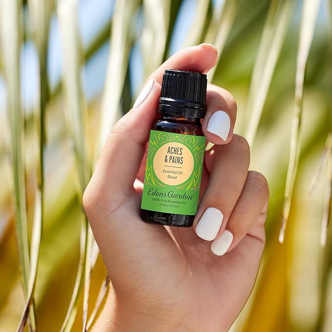 Edens Garden Aches & Pains OK for Kids Essential Oil Synergy Blend, 100% Pure Therapeutic Grade (Undiluted Natural/Homeopathic Aromatherapy Scented Essential Oil Blends) 10 ml