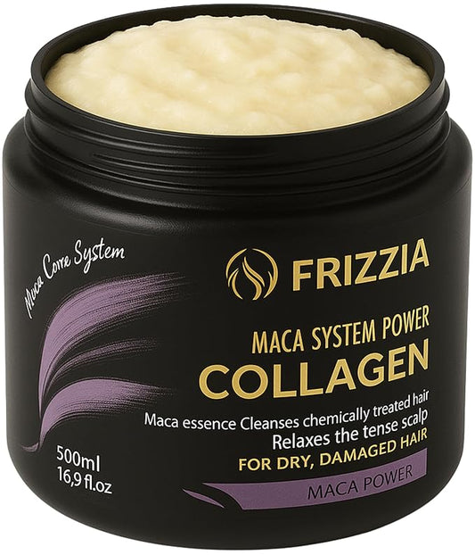 ULTRA Collagen Hair Mask, Argan Oil & Maca, Deep Repair, Hydration & Shine, Anti-Frizz Treatment for Dry & Damaged Hair, Salon-Quality Smoothness, 500ml