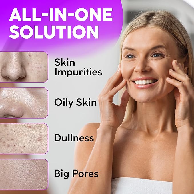 Korean Activated Charcoal Face Mask Peel Off - Blackhead Remover Mask - Facial Peeling & Nose Pore Cleaner - Black Head Remover for Face - Alternative to Pore Strips - Korean Skin Care Masks - 8 Pack