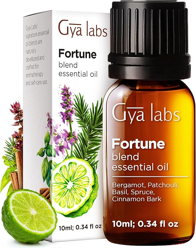 Gya Labs Fortune Essential Oil Blend - Uplifting & Inviting (0.34 Fl Oz)
