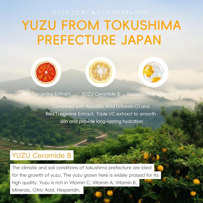 JAPAN Yuzu Skin Care Set, Yuzu Skin Care Routine Kit For Women & Teen Girls, Natural Skincare Set For Women With Serum,Toner,Cream,Eye Cream,Cleanser, Stocking Stuffers for Adults & Girls