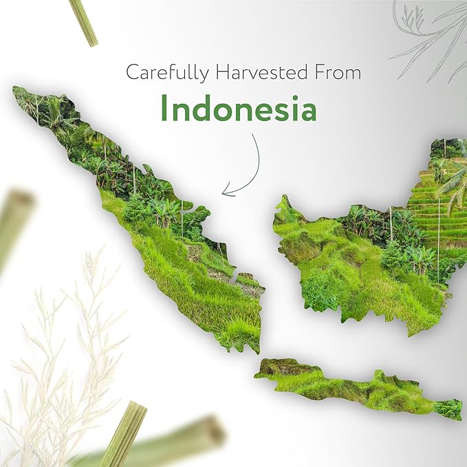 HBNO California Bottled Citronella Essential Oil 4 fl oz (120ml) - Natural Citronella Oil - Perfect for Cleaning, Aromatherapy, DIY, Soap & Diffuser - Citronella Oil Essential