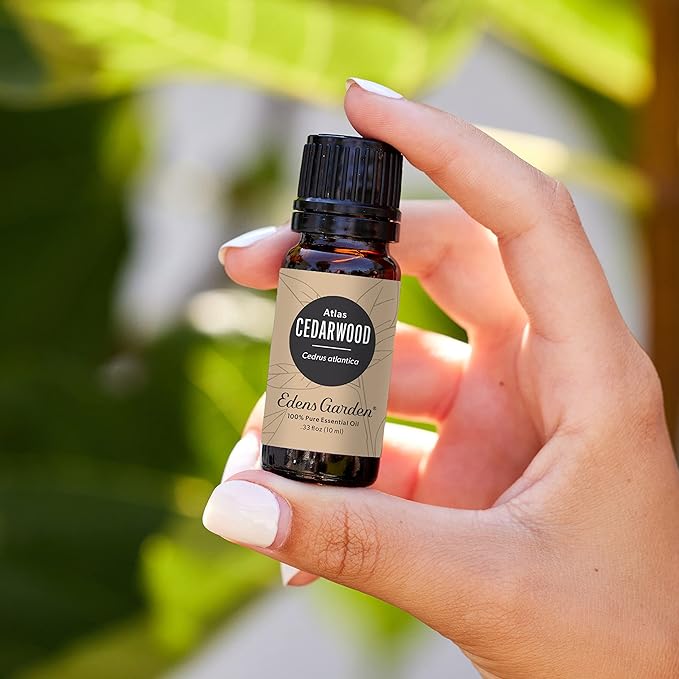 Edens Garden Cedarwood- Atlas Essential Oil- 100% Pure Premium Grade, Undiluted, Natural, Therapeutic, Aromatherapy, The Best for Diffuser, Candle, Laundry, Hair 10 ml (.33 fl oz)