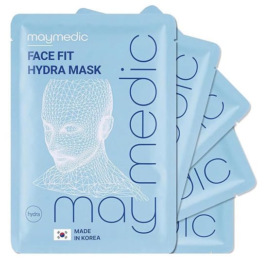 Face It Hydrating Sheet Masks, Hyaluronic Acid, Centella Asiatica, Panthenol, Moisturizing, Anti-Aging, Deep Hydration, Soothing, Vegan, Korean Skincare, Pack of 5