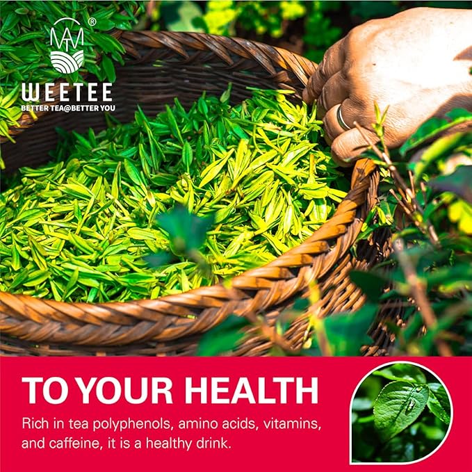 WT WEETEE Organic Black Tea Bags, Organic Black Tea 200 Count, Antioxidant, Caffeinated | Resealable Kraft Bag | Brew Hot or Iced