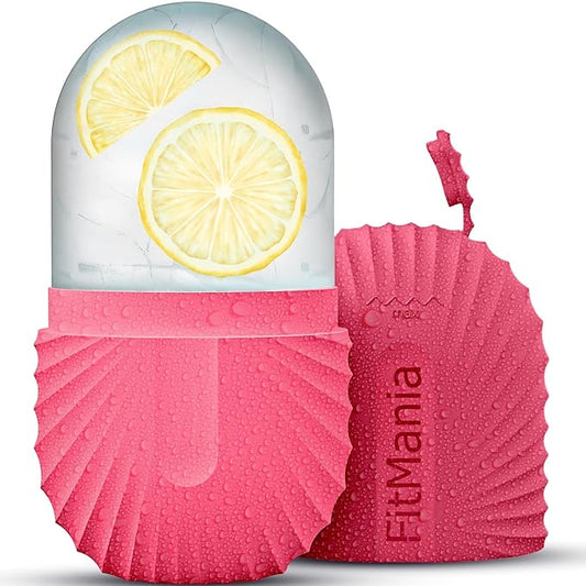 Ice Roller For Face - Facial Ice Roller for self Skin Care of all Types, Cold Face Ice Roller Facial Massager for Eye Puffiness relief, Wrinkles, Migraine & TMJ Relief Massager