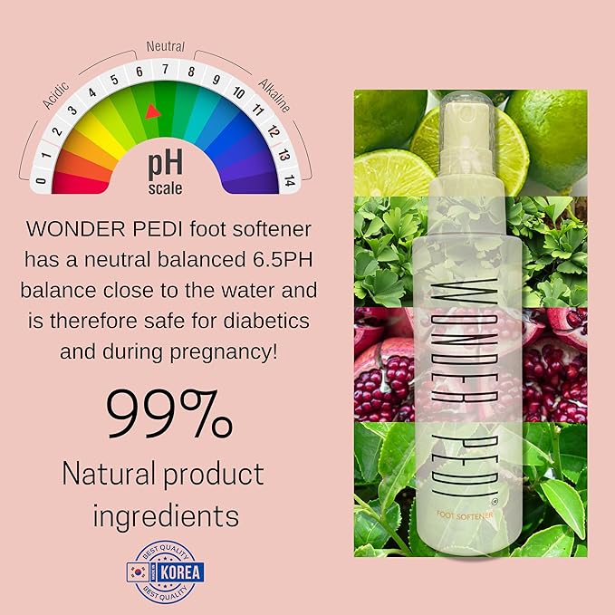 Made in Germany Double-Sided Metal and Emery Foot File - Heel Scraper & Cracked Feet Repair Instant Exfoliating Peel Foot Spray - Dead Skin Remover Cracked Heels Softener. Wonder Pedi