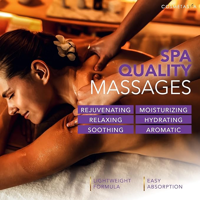 Lavender Relaxation Massage Oil with Massage Roller Ball - No Stain 100% Natural Blend of Spa Quality Oils for Calming, Aromatic, Soothing Massage Therapy