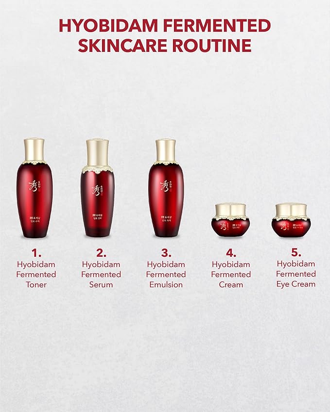 Sooryehan Hyobidam (Fermented Essence, 1.5fl oz) - Korean Skin Care. Rich, Creamy Serum for Reduced Wrinkles & Deep Hydration. Wild Ginseng, Snow Fungus Extract.