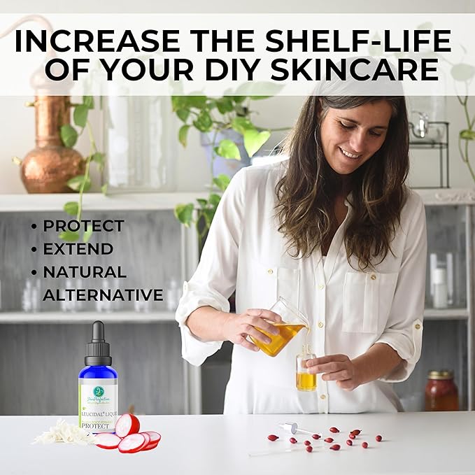 Skin Perfection Leucidal® Liquid Radish Root Natural Alternative to Synthetic Preservatives for Hyaluronic Acid Serums, DIY Lotion Making, Skin Care, Cosmetics, Beauty Lines (0.5 ounces)