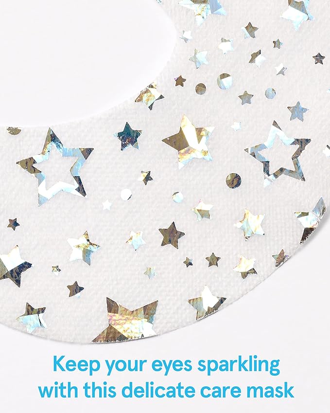 THESAEM Iceland Glitter Eye Goggle Mask - Refreshing & Hydrating Korean Eye Mask Patch for Puffy Eyes - Vitamin & Hyaluronic Acid - Tencel Hydrogel Sheet - Gift for Women 10ea