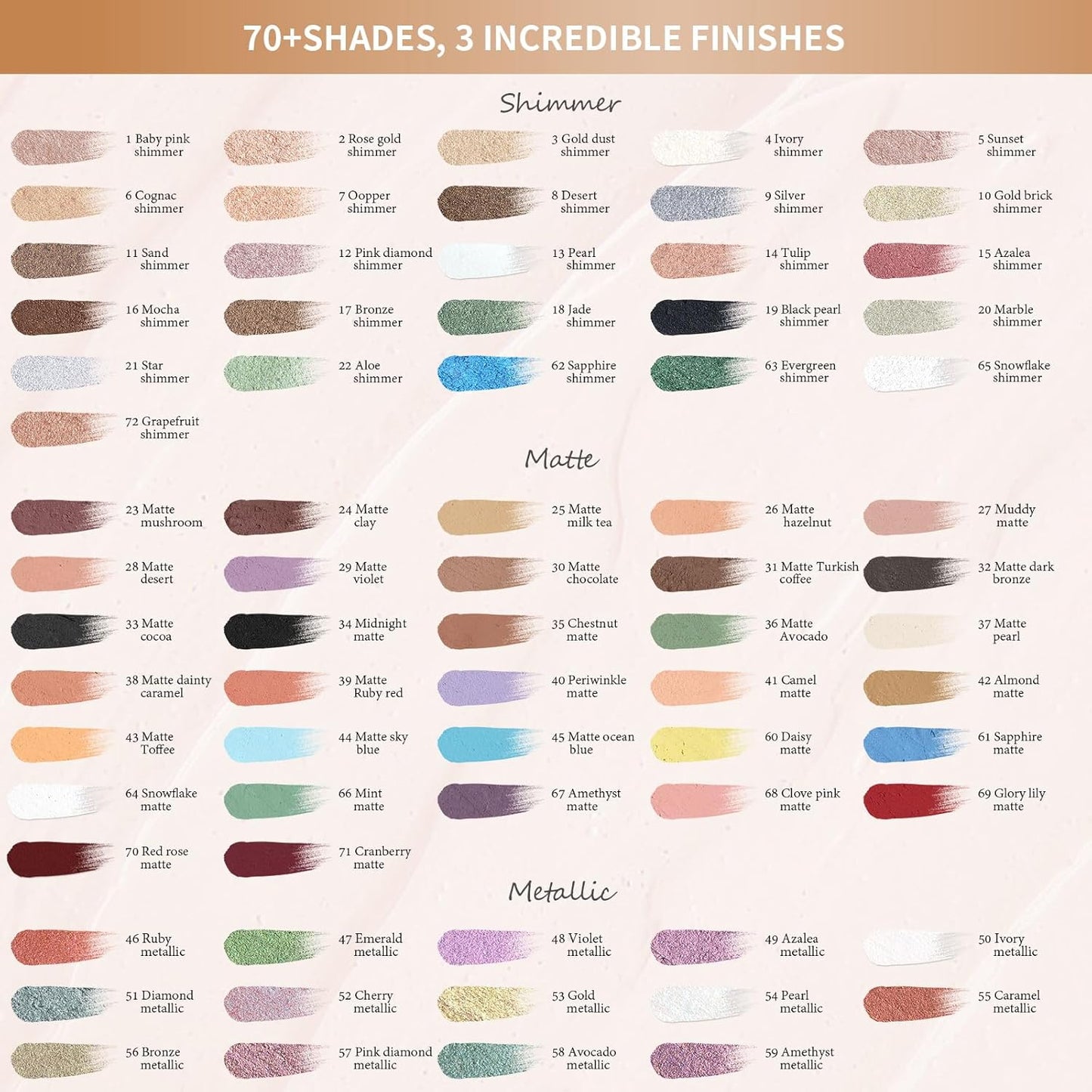 Cream Waterproof Hypoallergenic Eyeshadow Stick, long wear Metallic Glitter Matte Eye Shadow Pencil With Makeup Brush, Eye Brightener, 56 Bronze Metallic