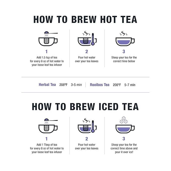 Tiesta Tea - Lavender Chamomile, Loose Leaf Soft Chamomile Herbal Tea, Non-Caffeinated, Hot & Iced Tea, 0.9 oz Pouch - 25 Cups, Natural, Stress Relief & Health Support, Herbal Tea Loose (Pack of 2)