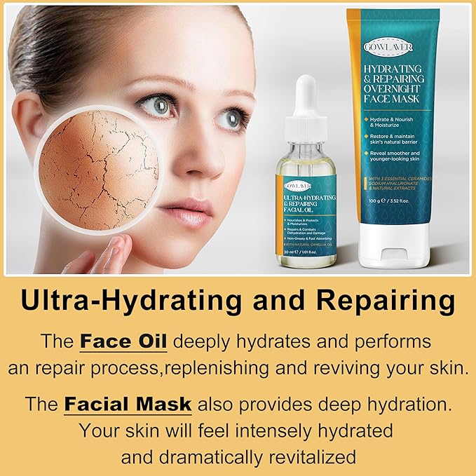 Skin Care Set for Teens Womens,Anti-Aging Deeply Hydrates Repairs Skincare Gift Set for All Skin,Facial Skin Care Products Routine Kit Christmas Beauty Gift Set for Women Stocking Stuffers