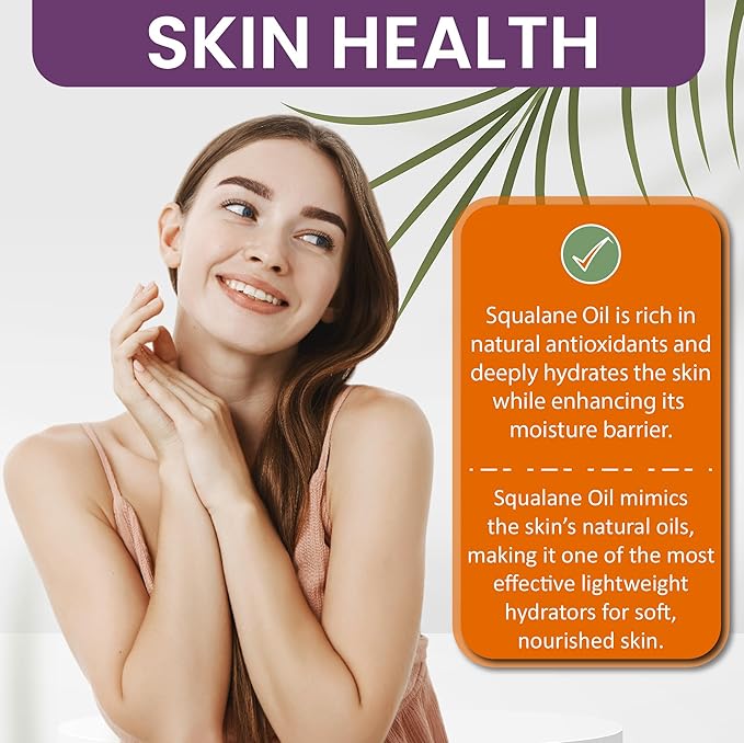 Dr Joe Lab Squalane Oil Pure Plant Derived Refined Cold Pressed From Olives Vegan Undiluted Carrier Oil for Face Skin Hair Body Cosmetics Natural Cleanser Moisturizer (4 oz Glass & Dropper)