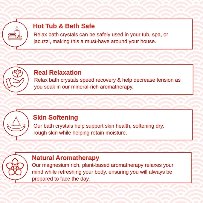 Relax Spa & Bath, Epsom & Dead Sea Salts, Aromatherapy Bath Salts for Hot Tub, Bath, or Spa, Infused with Magnesium, Mothers Day Gifts & Gifts for Mom, Honey Mango Scent