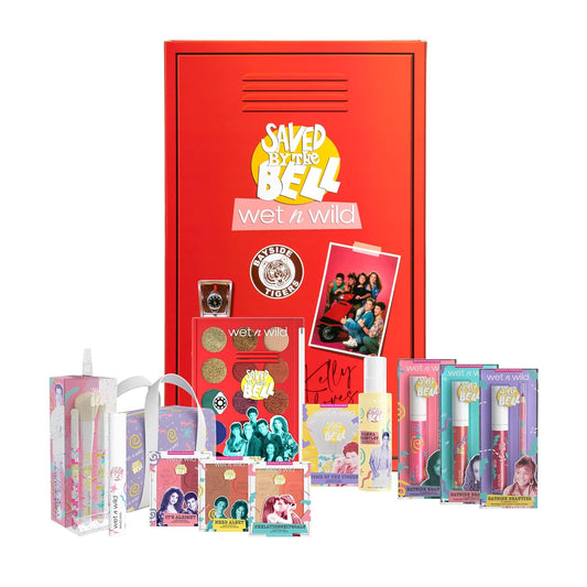 wet n wild Saved By The Bell Full Makeup Collection - Makeup Set with Versatile Brushes, Vibrant Buildable & Blendable Palettes & Lip Tint for Unique Looks, Cruelty-Free & Vegan