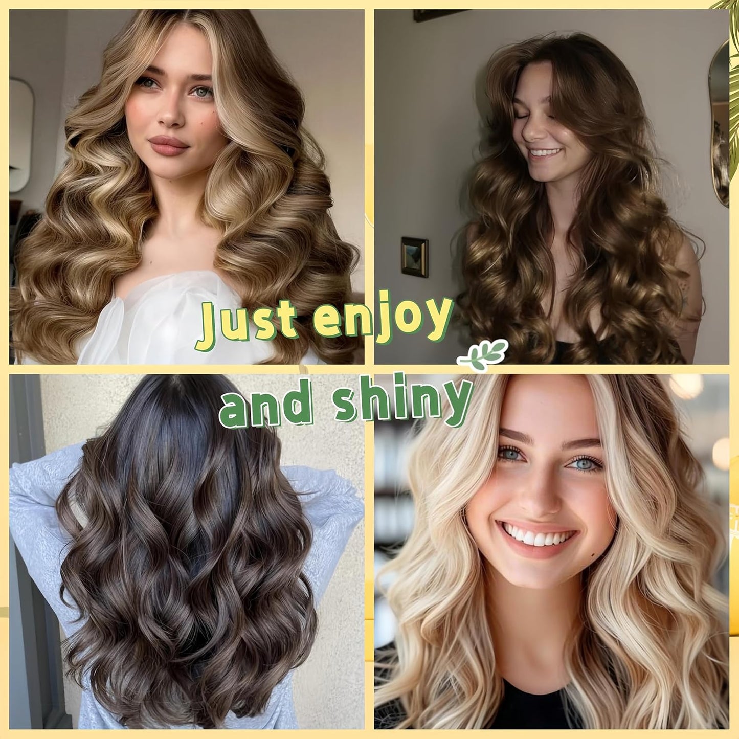 Serenade Textured Satin Heatless Curls Overnight, Heatless Hair Curler Curling Set for Women and Girls to Sleep in, with 2 Satin Scrunchies and 1 Clip for Overnight Curls, Pink