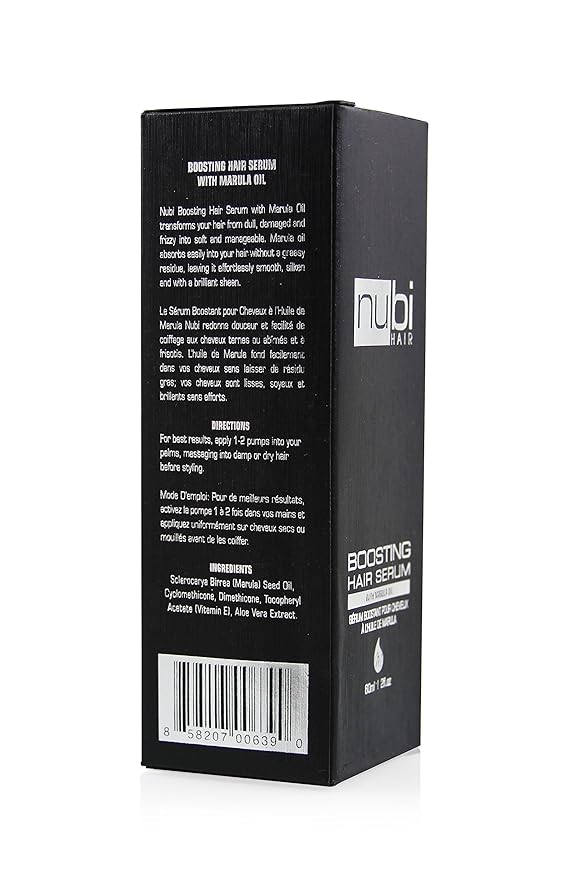 Silky Smooth Hair Serum for All Hair Types, Contains Marula Oil, Aloe Vera and Vitamin E, Non-Greasy Formula, Boosts Shine and Promotes Hair Growth, 2 Fl. Oz. / 60 Ml. (3 Pack)