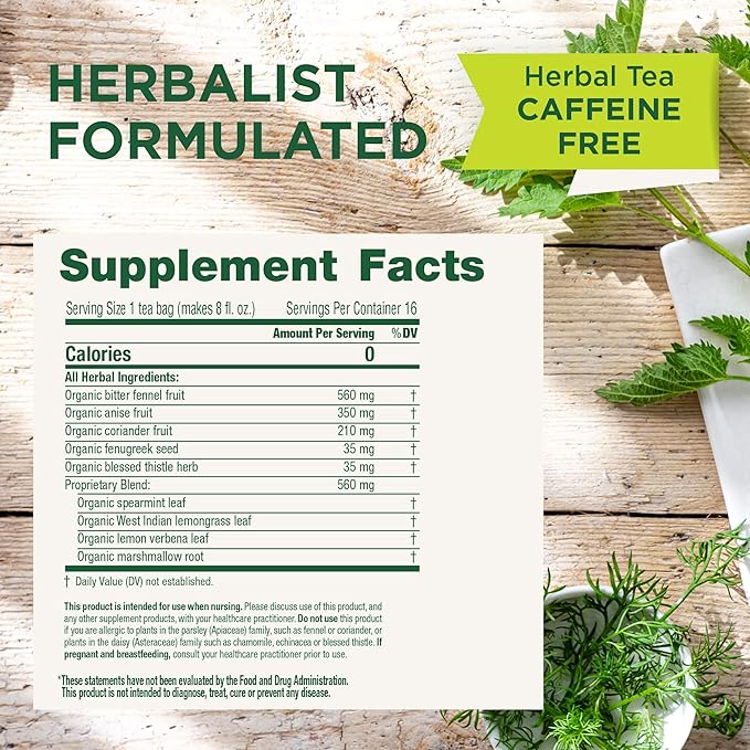 Traditional Medicinals - Organic Mother's Milk Herbal Tea (6 Pack) - Promotes Healthy Lactation in Breastfeeding Moms - 96 Tea Bags Total