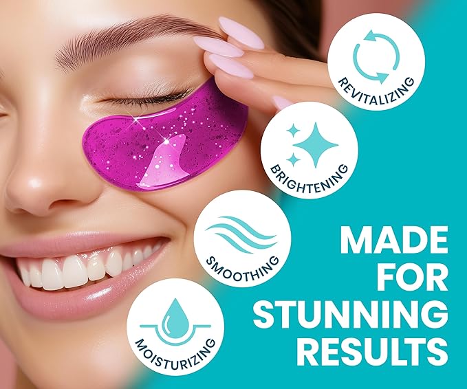 Stylia Under Eye Patches for Puffy Eyes and Dark Circles (6 Pairs) - Marine Collagen Under Eye Mask with Vitamin C, Hyaluronic Acid, Pearl Extract - Eye Masks for Dark Circles and Puffiness