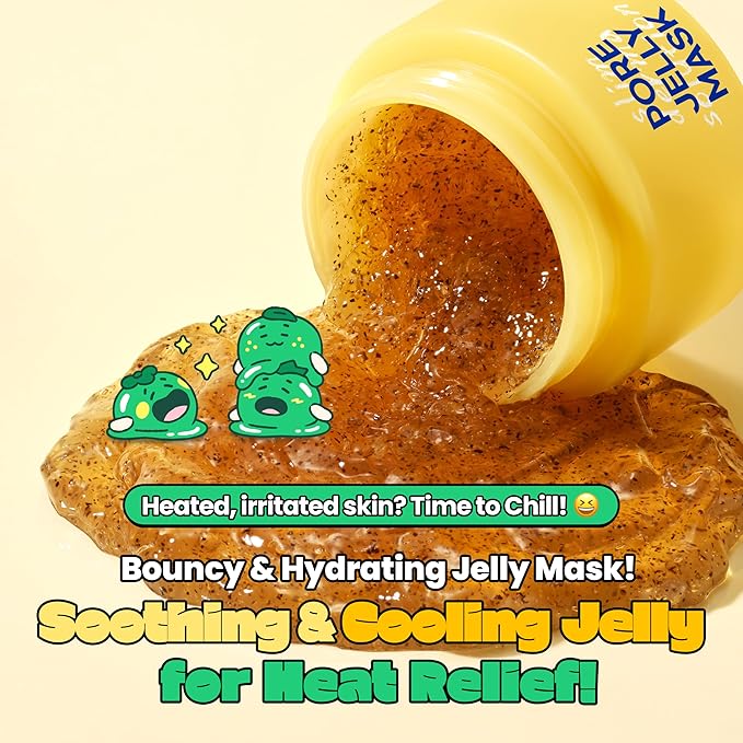 Lab.it Pore Tightening Cooling Face Mask | Collagen Jelly Mask for Sensitive Skin, Hydrating Wash-Off Cleanser, Soothing & Redness Relief, Gentle Exfoliation & Skin Firming (50g / 1.69 fl. oz.)