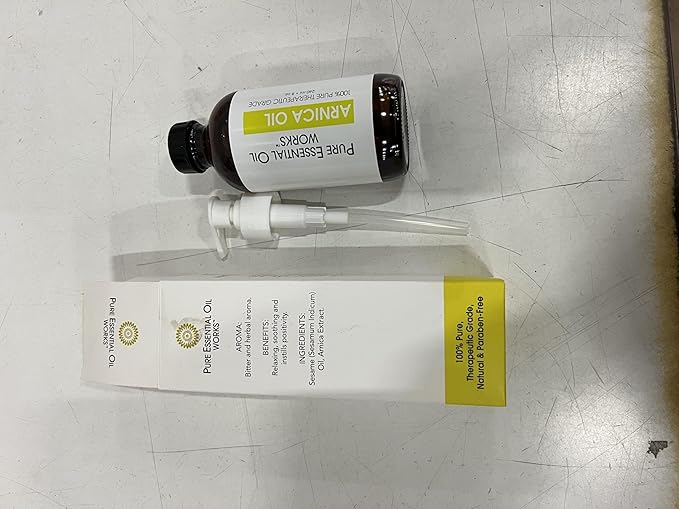 Arnica Oil, 100% Pure, Natural, Paraben-Free, 8 Ounces