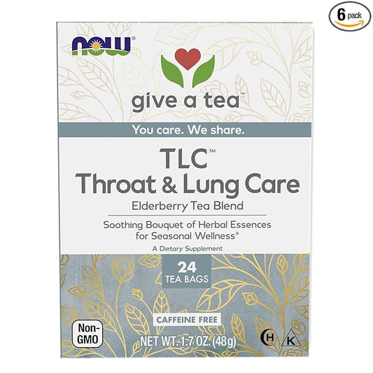 NOW Foods, TLC™ Tea, Seasonal Well-Being, Soothing Bouquet of Herbal Essences, Caffeine-Free, Premium Unbleached Tea Bags with our no-staples design, 24-Count