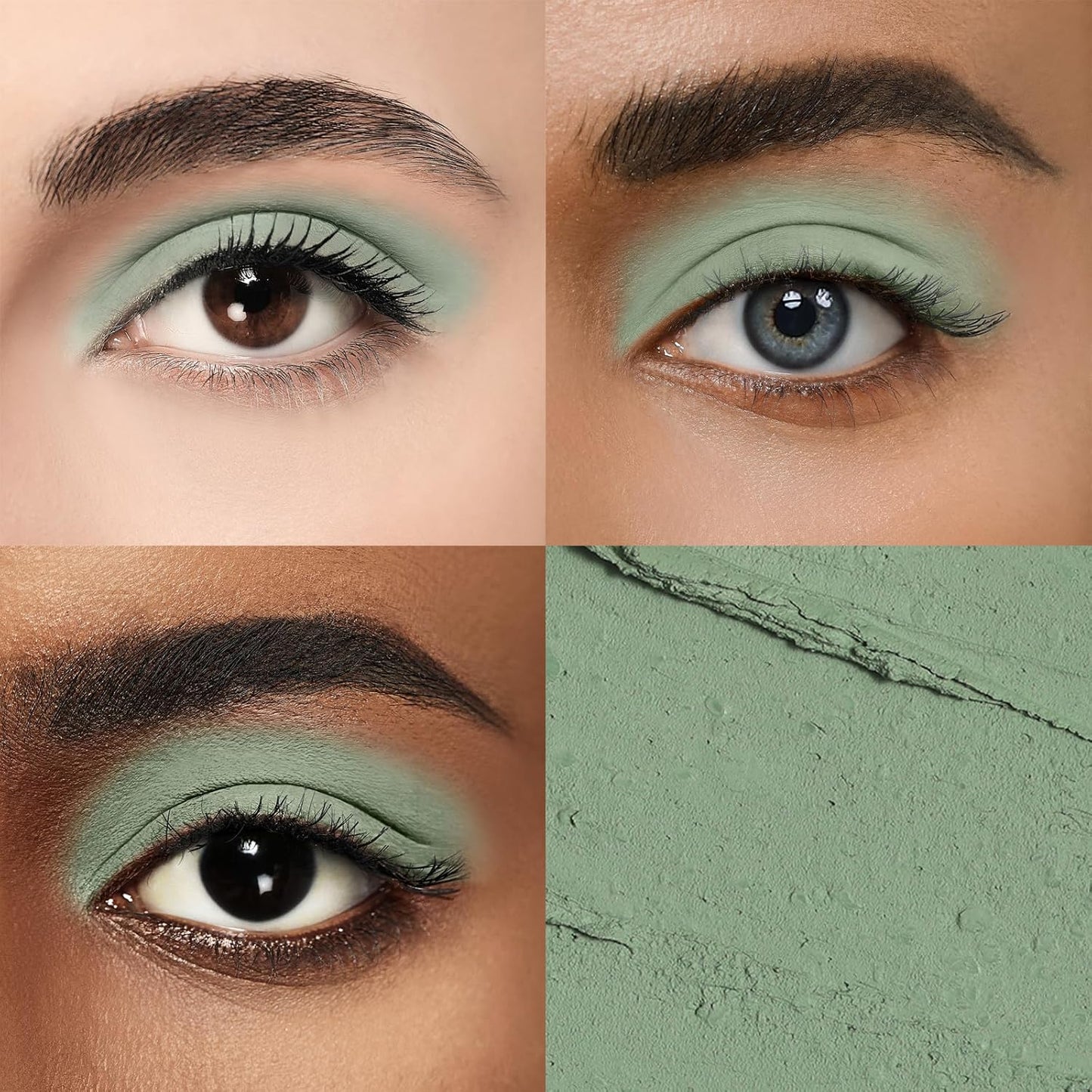 Longwear Cream Eye Shadow Sticks(36 Matte Avocado), Smudge-Proof, Waterproof Eyeshadow,Silky Formula Glitter With Makeup Brush,Green Eyeshadow Stick