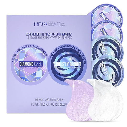 ULTIMATE HYDROGEL EYE MASK 28 Pairs Under Eye Patches, Rejuvenate Eye Area Reduce Dark Circles Puffiness, Tiredness Bags, Gel Pads Brightening, Plumps Fine Lines