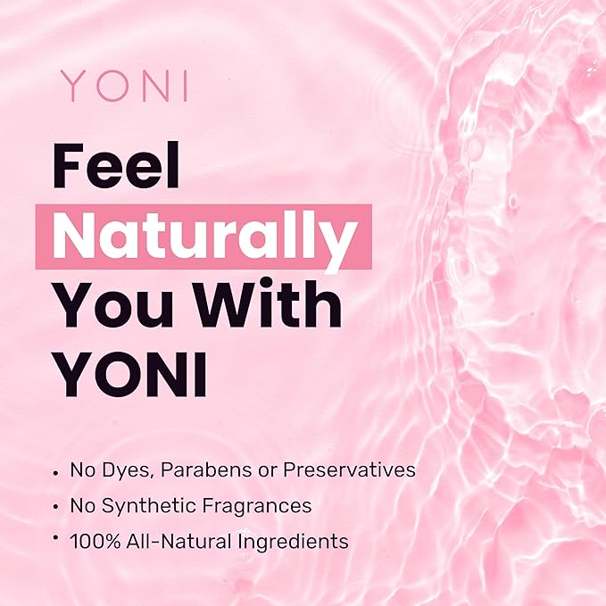 Yoni All-Natural Intimate Care Oil | Powerful Plant-Based Herbal Massage Oil for Intimate Areas | Odor Control, Menstrual Support, Natural pH Balance | Women-Owned (Cherry Blossom)
