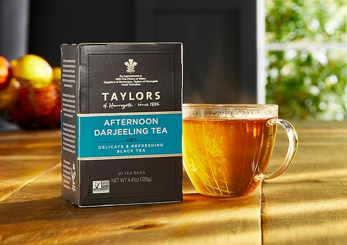 Taylors of Harrogate Afternoon Darjeeling, 50 Teabags (Pack of 6)