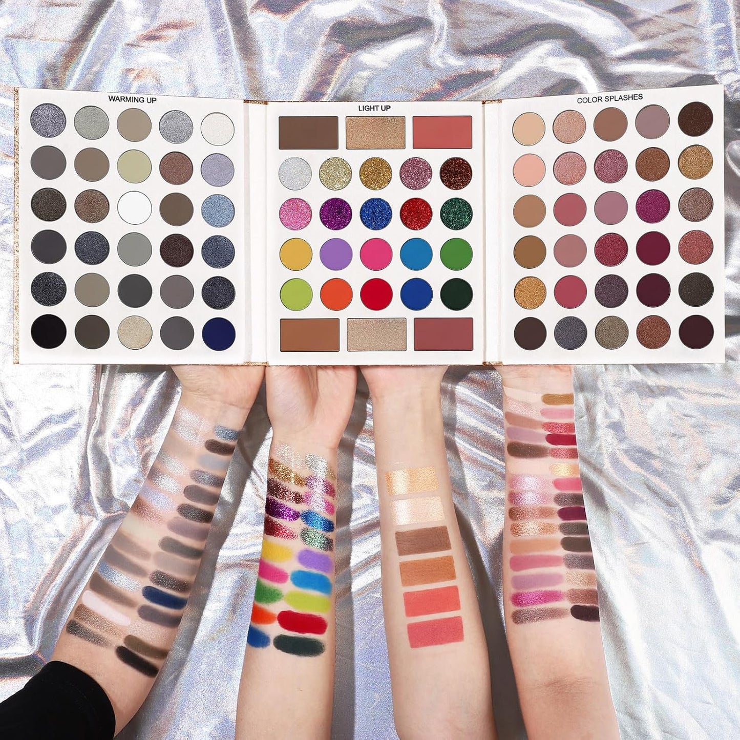 UCANBE 86 Colors Eyeshadow Makeup Palette + 15 Brushes Set, Matte Glitter Highly Pigmented Long Lasting Eye shadow, Blush, Contour, Highlighter All in One Make Up Kit for Halloween Costume & Daily Use