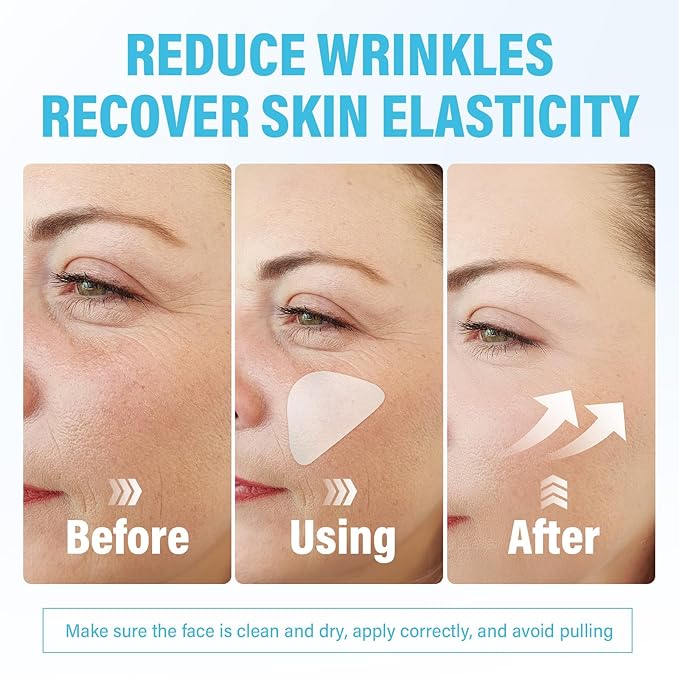 Green Hills Forehead and Between the Eyes Wrinkle Patches, Effective Anti Wrinkle Patches to Smooth & Soften Forehead Wrinkles & Smile Lines, For Overnight Use, 90 Patches