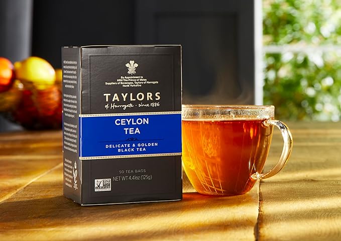 Taylors of Harrogate Pure Ceylon, 50 Teabags (Pack of 6)