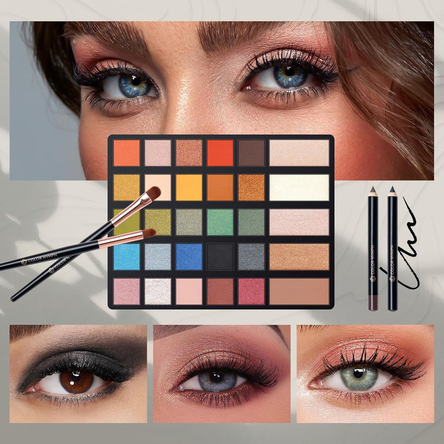 Makeup Kit For Women,All in One Makeup Gift Set for Girls in Cosmetic Train Case (Black) With Mirror,Full Starter Cosmetic Kit Includes Eyeshadow Palette,Lipgloss,Blushes